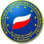 Alcide de Gasperi Higher School of Euroregional Economy in Jozefow logo