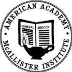 Logotipo de la American Academy McAllister Institute of Funeral Service