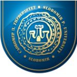 Slobomir P. University logo