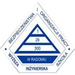 Logotipo de la Higher Engineering School of Work Safety and Organization in Radom