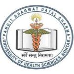 Logotipo de la Pt B D Sharma University of Health Sciences Rohtak